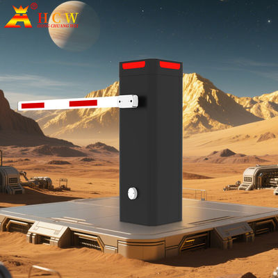 HCW Boom Gate System High Speed Boom Barrier OEM/ODM Folding Arm Security For Parking Lots