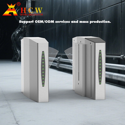 Smart RFID Card Retractable Flap Barrier Gym Turnstile Pedestrian Access Control