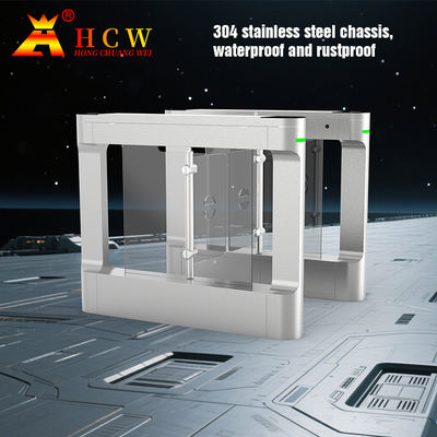 Pedestrian Passage Swing Gates for Supermarket Entrances and Exits - 304 Stainless Steel Material, Communication Interfaces: RS485/232