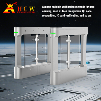 Pedestrian Passage Swing Gates for Supermarket Entrances and Exits - 304 Stainless Steel Material, Communication Interfaces: RS485/232