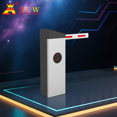 HCW Automatic Parking Barrier Gate with 2m Straight Rod and 200W DC Servo Motor for Vehicle Access Control