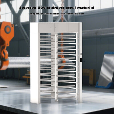HCW 304 Stainless Steel Full Height Turnstile with 2400*1500*2300mm Dimensions and 40 People/Minute Passage Speed