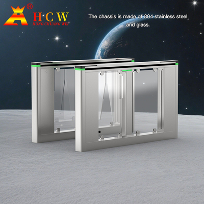 Bidirectional Pass Access Control Face Recognition Turnstile Gate Half Height
