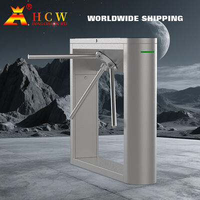 HCW Durable Barrier Turnstile Gate with 550mm Passage Width 100W Rated Power and 20~30 People/Minute Traffic Speed for Access Control